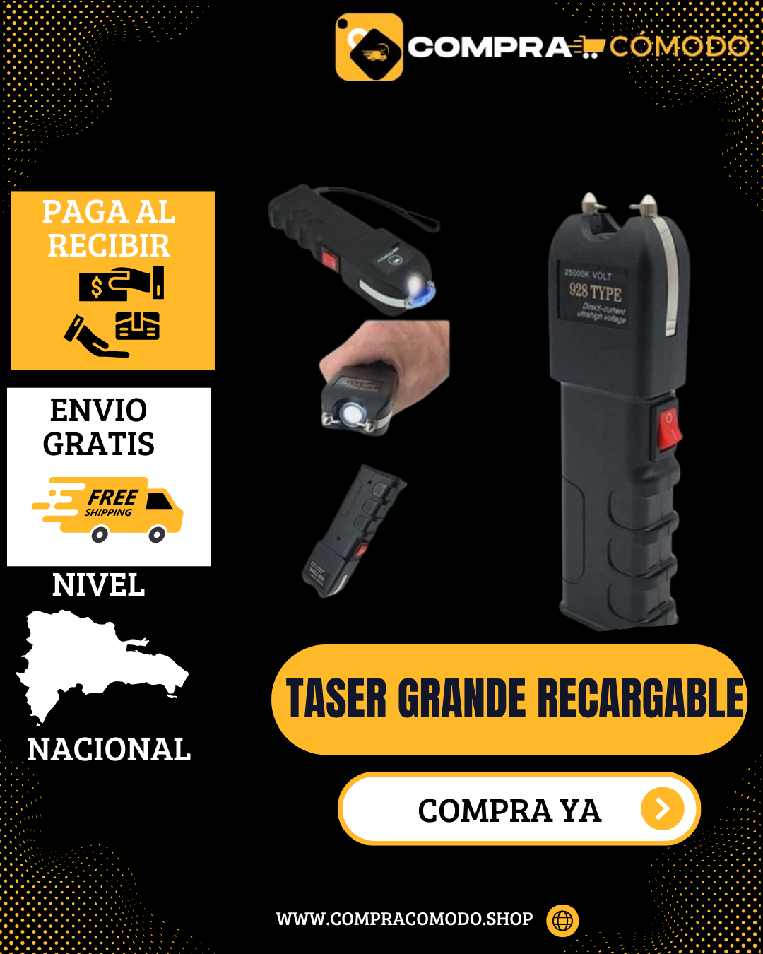 TASER GRANDE RECARGABLE